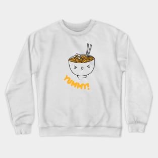 Savor the Smile: Kawaii Ramen Delight Crewneck Sweatshirt